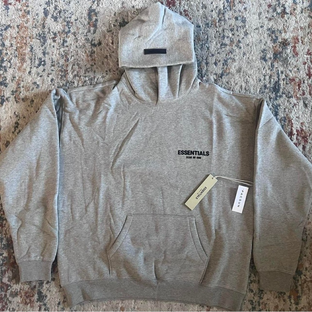 Essentials Heather Gray Hoodie